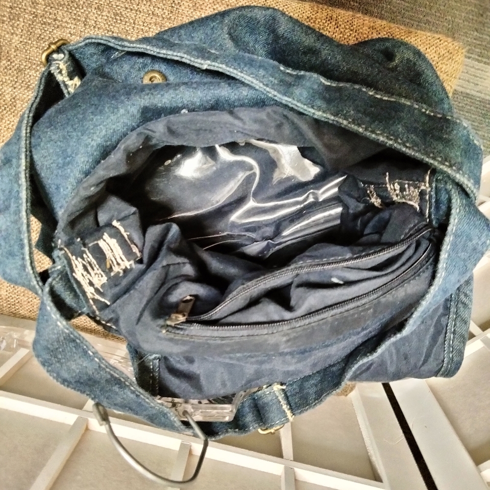 Denim Patch Bag - image 8